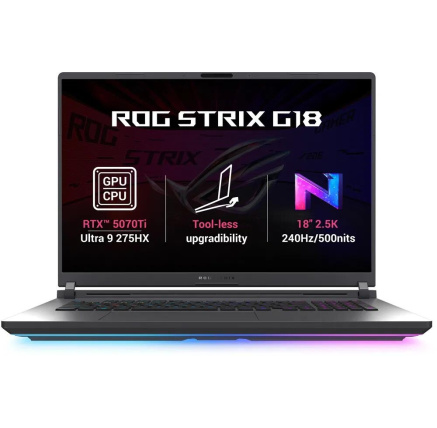 ASUS NTB ROG Strix G18 (G815LR-NEBULA002W), Ultra9 275HX, 18" 2560x1600, 32GB, 1TB SSD, RTX 5070, W11 Home, Eclipse Gray