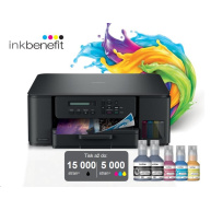 BROTHER multifunkce inkoustová DCP-T530DW - A4 128MB 2400x600 16ppm USB 2.0. WIFI  - INKTANK, INK BENEFIT