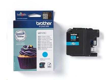 BROTHER INK LC-123C cyan cca 600