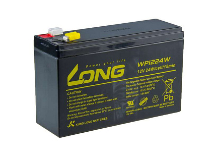 Long 12V 6Ah olověný akumulátor HighRate F2