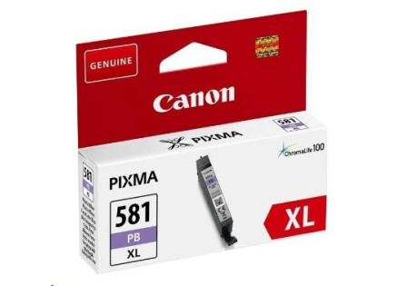 Canon CARTRIDGE CLI-581XL foto modrá pro PIXMA TS615x, TS625x, TS635x, TS815x,TS825x, TS835x, TS915x (4 710 str.)