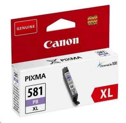 Canon CARTRIDGE CLI-581XL foto modrá pro PIXMA TS615x, TS625x, TS635x, TS815x,TS825x, TS835x, TS915x (4 710 str.)