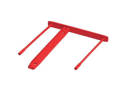 Archivační spona Fellowes, délka 85 mm, (100ks), červená