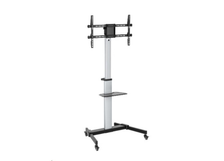 ALU pojízdný stojan Brateck FS44-46TW pro TV 37"-86" 50kg police