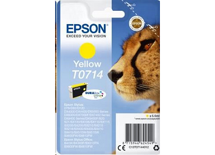 EPSON ink bar Singlepack Yellow T0714 DURABrite Ultra Ink (5,5 ml)