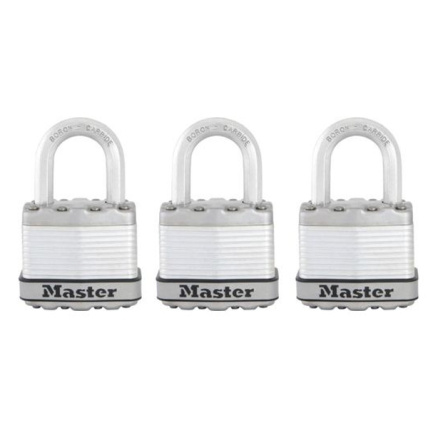 Master Lock Excell M1EURTRI Set 3 ks titanových visacích zámků
