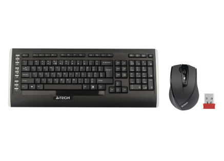 A4tech 9300F set bezdr. kláv. + bezdr. V-Track optická myš,CZ/US, USB