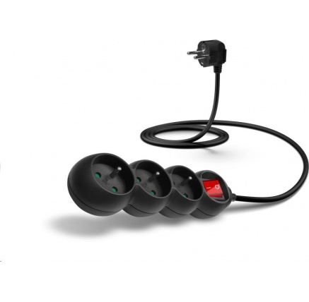CONNECT IT prodlužovací kabel 230 V, 3 zásuvky, 1,5 m, s vypínačem (černý) CONNECT IT prodlužovací kabel 230 V, 3 zásuvky, 1,5 m, s vypínačem (černý)