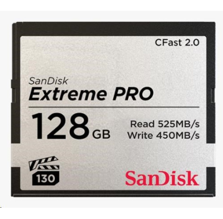 BAZAR - SanDisk CFAST 2.0 128GB Extreme Pro (525 MB/s VPG130) - Rozbaleno (Komplet) BAZAR - SanDisk CFAST 2.0 128GB Extreme Pro (525 MB/s VPG130) - Rozbaleno (Komplet)
