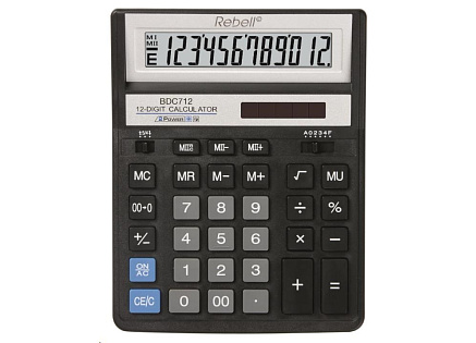 REBELL kalkulačka - RE-BDC712BK BX