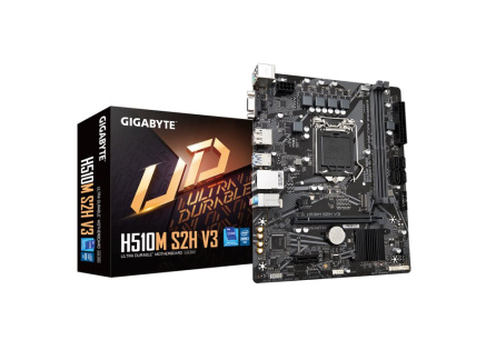GIGABYTE MB Sc LGA1200 H510M S2H V3, Intel H470, 2xDDR4, 1xDP, 1xHDMI, 1xVGA, mATX