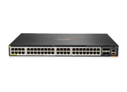 Aruba 6300M 48-port HPE Smart Rate 1/2.5/5GbE Class 6 PoE and 4-port SFP56 Switch Aruba 6300M 48-port HPE Smart Rate 1/2.5/5GbE Class 6 PoE and 4-port SFP56 Switch