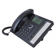 AudioCodes IP telefon 430HD, grafický displej, 10/100/1000 Mbps, PoE, černá, napájecí zdroj