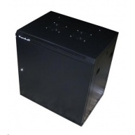 XtendLan 19" nástěnný rozvaděč 22U 600x450, nosnost 60kg, plné dveře, svařený, proti vykradení,černý