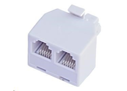 Rozdvojka RJ12, 1x6p6c/2x6p6c - telefonní