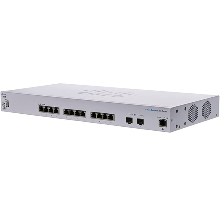 BAZAR - Cisco switch CBS350-12XT-EU (10x10GbE,2x10GbE/SFP+ combo) - REFRESH - poškozený obal