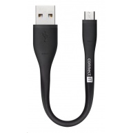 CONNECT IT Wirez Micro USB - USB pro power banky, černý, 13 cm