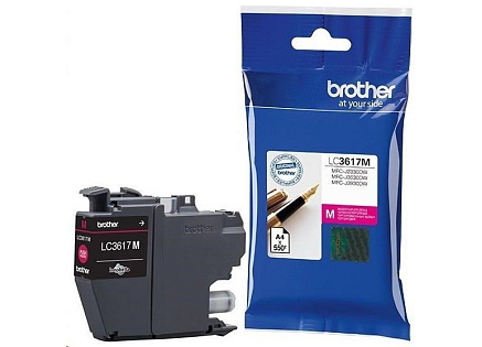 BROTHER INK LC-3617M purpurový, magenta - 550stran, J2330, J3530, J3930 BROTHER INK LC-3617M purpurový, magenta - 550stran, J2330, J3530, J3930