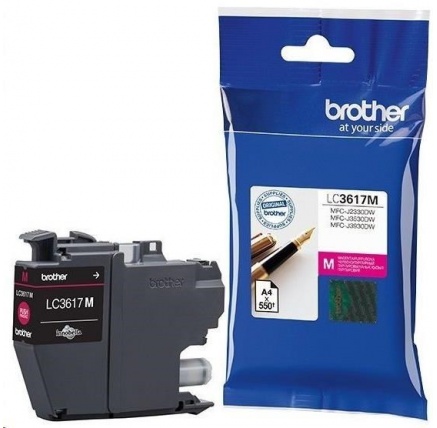 BROTHER INK LC-3617M purpurový, magenta - 550stran, J2330, J3530, J3930 BROTHER INK LC-3617M purpurový, magenta - 550stran, J2330, J3530, J3930