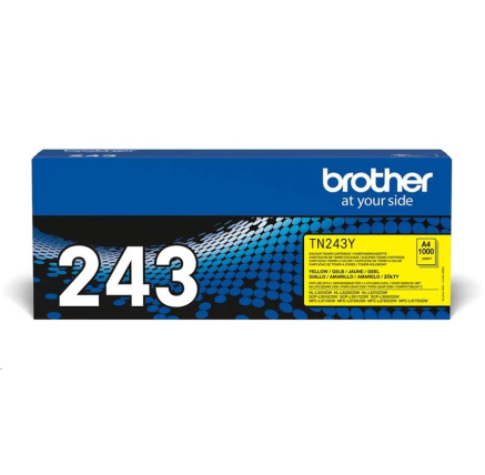 BROTHER Toner TN-243Y - PRO HLL3210 HLL3270 DCPL3510 DCPL3550 MFCL3730 MFCL3770 - cca 1000stran BROTHER Toner TN-243Y - PRO HLL3210 HLL3270 DCPL3510 DCPL3550 MFCL3730 MFCL3770 - cca 1000stran