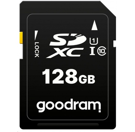 GOODRAM SDXC karta 128GB (R:100/W:10 MB/s) UHS-I Class 10 GOODRAM SDXC karta 128GB (R:100/W:10 MB/s) UHS-I Class 10