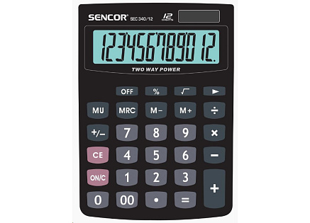 Sencor kalkulačka  SEC 340/ 12