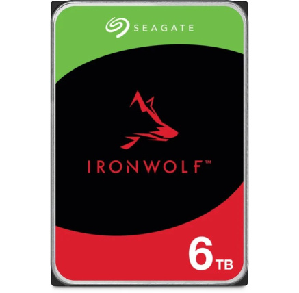 SEAGATE HDD 6TB IRONWOLF (NAS), 3.5", SATAIII, 5400 RPM, Cache 256MB, CMR