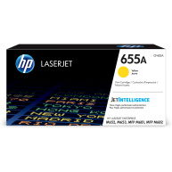 HP 655A Yellow Original LaserJet Toner Cartridge (CF452A) (10,500 pages)