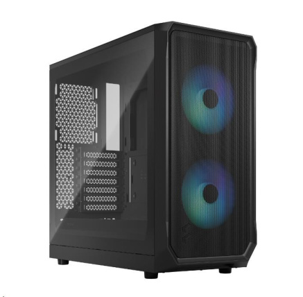 FRACTAL DESIGN skříň Focus 2 RGB Black TG Clear Tint, 2x USB 3.0, bez zdroje, mATX FRACTAL DESIGN skříň Focus 2 RGB Black TG Clear Tint, 2x USB 3.0, bez zdroje, mATX