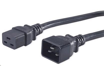 PREMIUMCORD Kabel napájecí 230V/16A prodlužovací 3m (konektory IEC 320 C19 - IEC 320 C20)