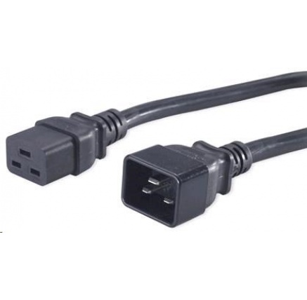 PREMIUMCORD Kabel napájecí 230V/16A prodlužovací 3m (konektory IEC 320 C19 - IEC 320 C20)