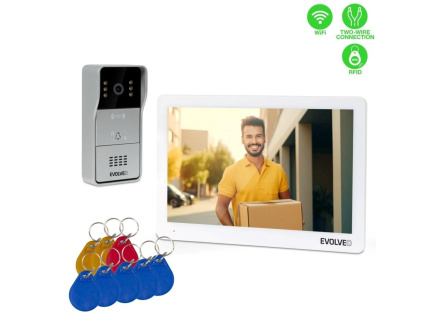 EVOLVEO DoorPhone 10-2W - 2 drátový videotelefon s aplikací 32GB pamětí
