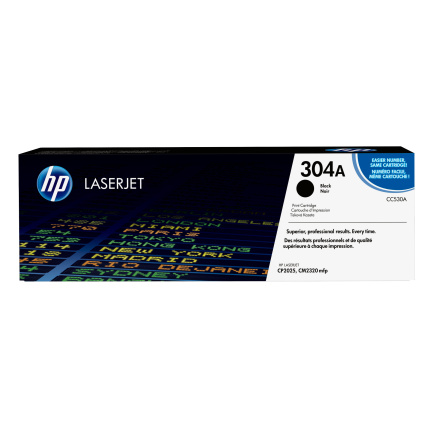 HP 304A Black LJ Toner Cart, CC530A (3,500 pages) HP 304A Black LJ Toner Cart, CC530A (3,500 pages)