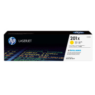 HP 201X High Capacity Yellow LJ Toner Cartridge, CF402X (2,300 pages)