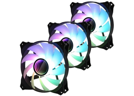 Zalman sada 3 ks ventilátorů ZM-IF120 / 120mm / ARGB / 3-pin / bíločerná Zalman sada 3 ks ventilátorů ZM-IF120 / 120mm / ARGB / 3-pin / bíločerná