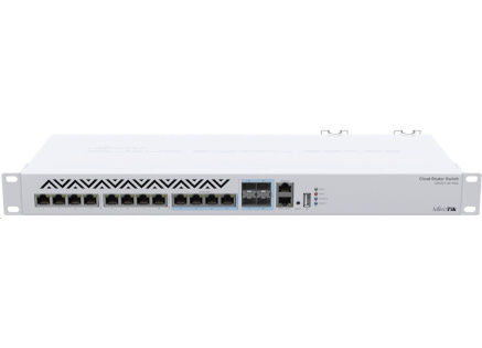 MikroTik Cloud Router Switch CRS312-4C+8XG-RM, 650MHz CPU, 64MB, 1xGLAN, 8x10G, 4x10G Combo, slot, vč. L5 MikroTik Cloud Router Switch CRS312-4C+8XG-RM, 650MHz CPU, 64MB, 1xGLAN, 8x10G, 4x10G Combo, slot, vč. L5