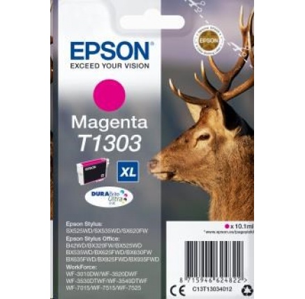 EPSON ink bar Singlepack "Jelen" Magenta T1303 DURABrite Ultra Ink (10,1 ml) EPSON ink bar Singlepack "Jelen" Magenta T1303 DURABrite Ultra Ink (10,1 ml)