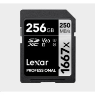 Lexar SDXC Pro 1667X UHS-II U3 R250/W120 (V60) 256G