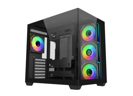 Cooler Master case Elite 681, ATX, Průhledná bočnice, 4x 120mm ARGB Fan, Černá