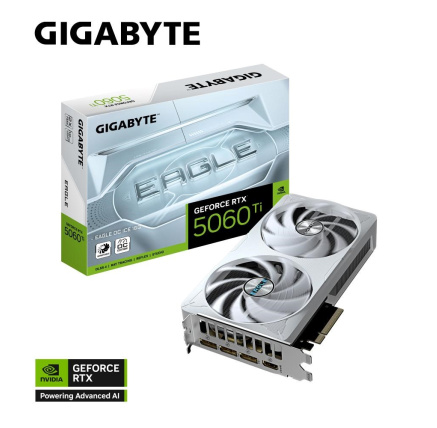 GIGABYTE VGA NVIDIA GeForce RTX 5060 Ti EAGLE ICE OC 16G, 16G GDDR7, 3xDP, 1xHDMI