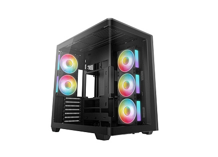 DEEPCOOL Case CG590U 5F, ATX, Průhledná bočnice, 5x120mm ARGB Fan, černá DEEPCOOL Case CG590U 5F, ATX, Průhledná bočnice, 5x120mm ARGB Fan, černá