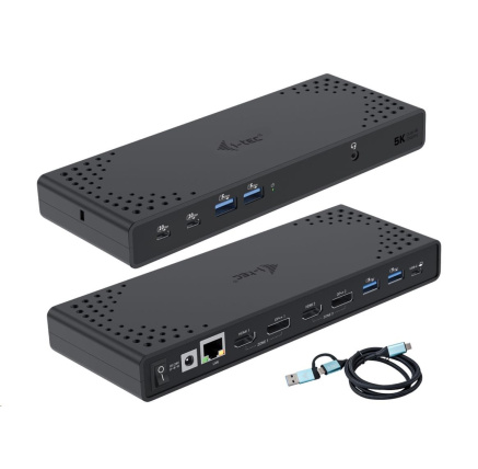 i-tec USB 3.0 / USB-C / Thunderbolt Dual Display Docking Station + PD 100W i-tec USB 3.0 / USB-C / Thunderbolt Dual Display Docking Station + PD 100W