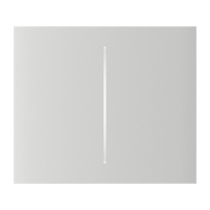 Ajax  CenterButton (2-gang) vertical - Středové dvou tlačítko, vertikální instalace, bílá