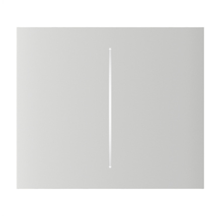 Ajax  CenterButton (2-gang) vertical - Středové dvou tlačítko, vertikální instalace, bílá