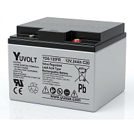Baterie - YUVOLT Y24-12FR (12V; 24Ah; závit M5; životnost 3-5let)