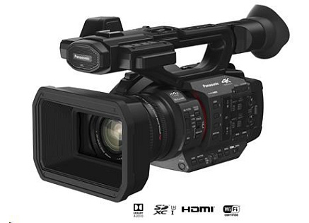 Panasonic HC-X2E (4K kamera, 4K/10-bit, 1", 20x zoom, 24.5mm, OIS, V-Log Man.Ring, SDI, Ethernet, EVF)