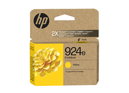HP 924e EvoMore Yellow Original Ink Cartridge (800 pages)