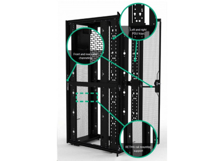 HPE 42U 800mmx1075mm G2 Enterprise Pallet Rack (Side panels and baying kit to be purchased separately)