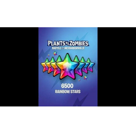 Plants vs. Zombies: Battle for Neighborville: 6500 Rainbow Stars (Xbox One) (Global) Plants vs. Zombies: Battle for Neighborville: 6500 Rainbow Stars (Xbox One) (Global)
