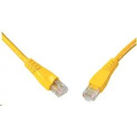 Solarix Patch kabel CAT5E UTP PVC 3m žlutý snag-proof C5E-114YE-3MB